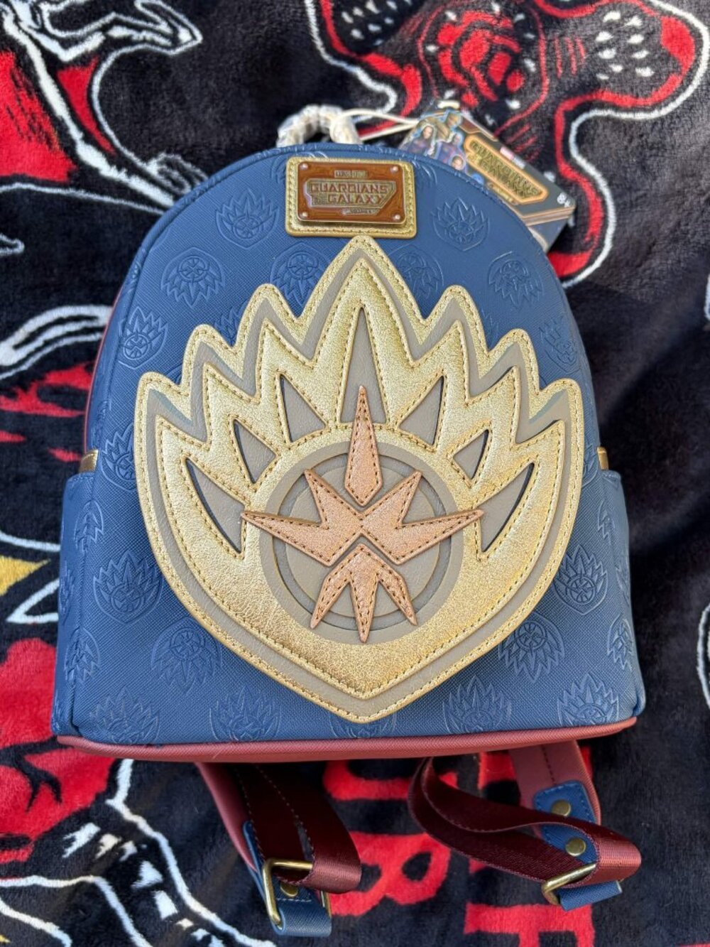 BNWT - Loungefly Marvel's Guardians Of The Galaxy Vol. 3 Metal Tag Mini-Backpack